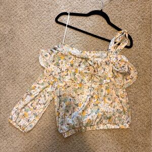 Lauren Conrad Floral Women's Top with Bow Detail